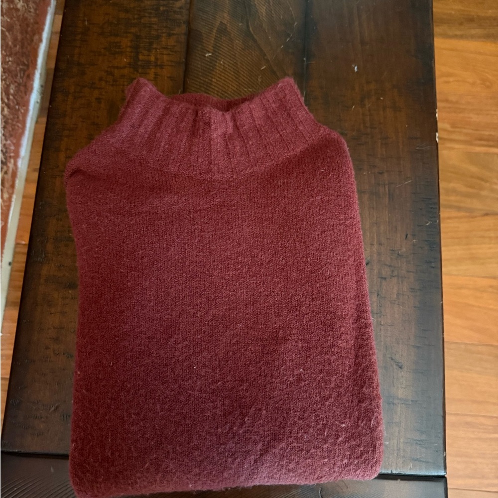 From J Crew collection         Burgundy Women's Sweater